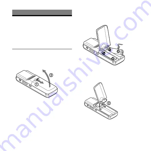 Sony ICD PX720 - 1 GB Digital Voice Recorder Operating Instructions Manual Download Page 12