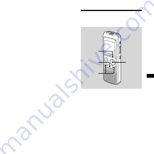 Sony ICD PX720 - 1 GB Digital Voice Recorder Operating Instructions Manual Download Page 15