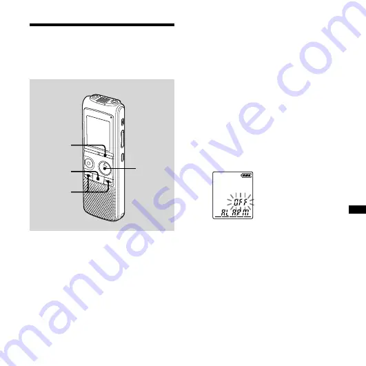 Sony ICD PX720 - 1 GB Digital Voice Recorder Operating Instructions Manual Download Page 45