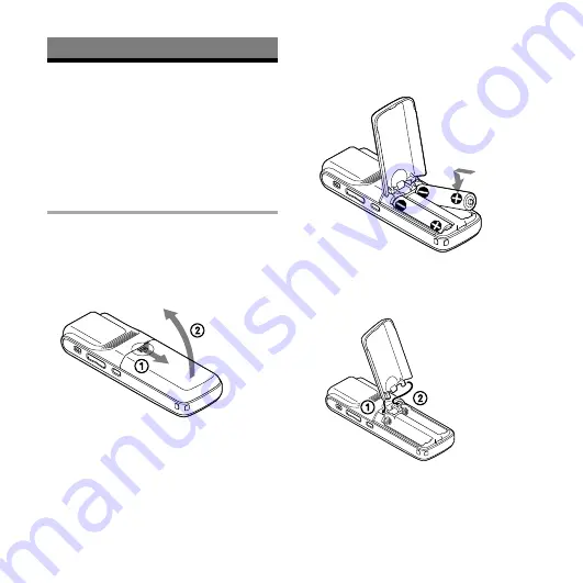 Sony ICD-PX720 Quick Start Manual Download Page 19