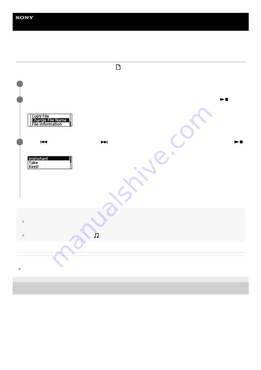 Sony ICD-TX660 Help Manual Download Page 89