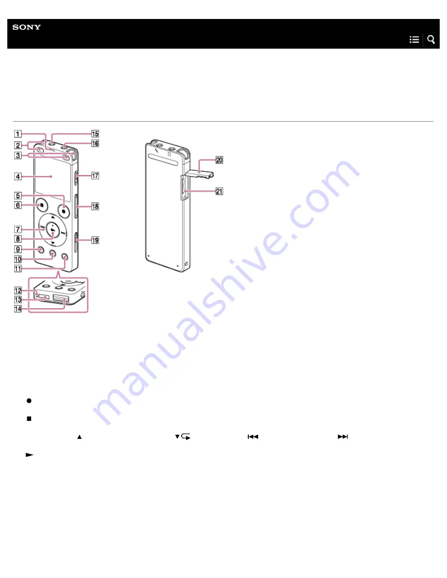 Sony ICD-UX560 Help Manual Download Page 17