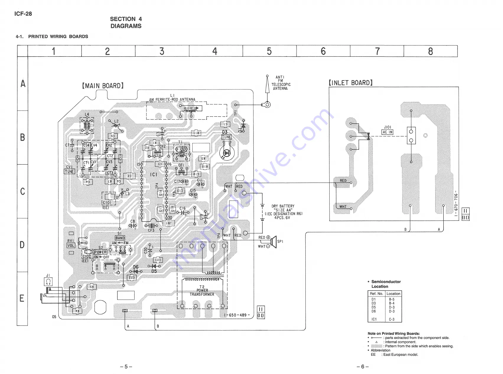 Sony icf-28 Service Manual Download Page 4