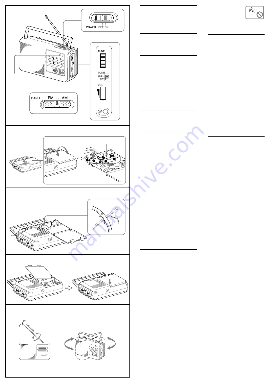 Sony ICF-38 Скачать руководство пользователя страница 2