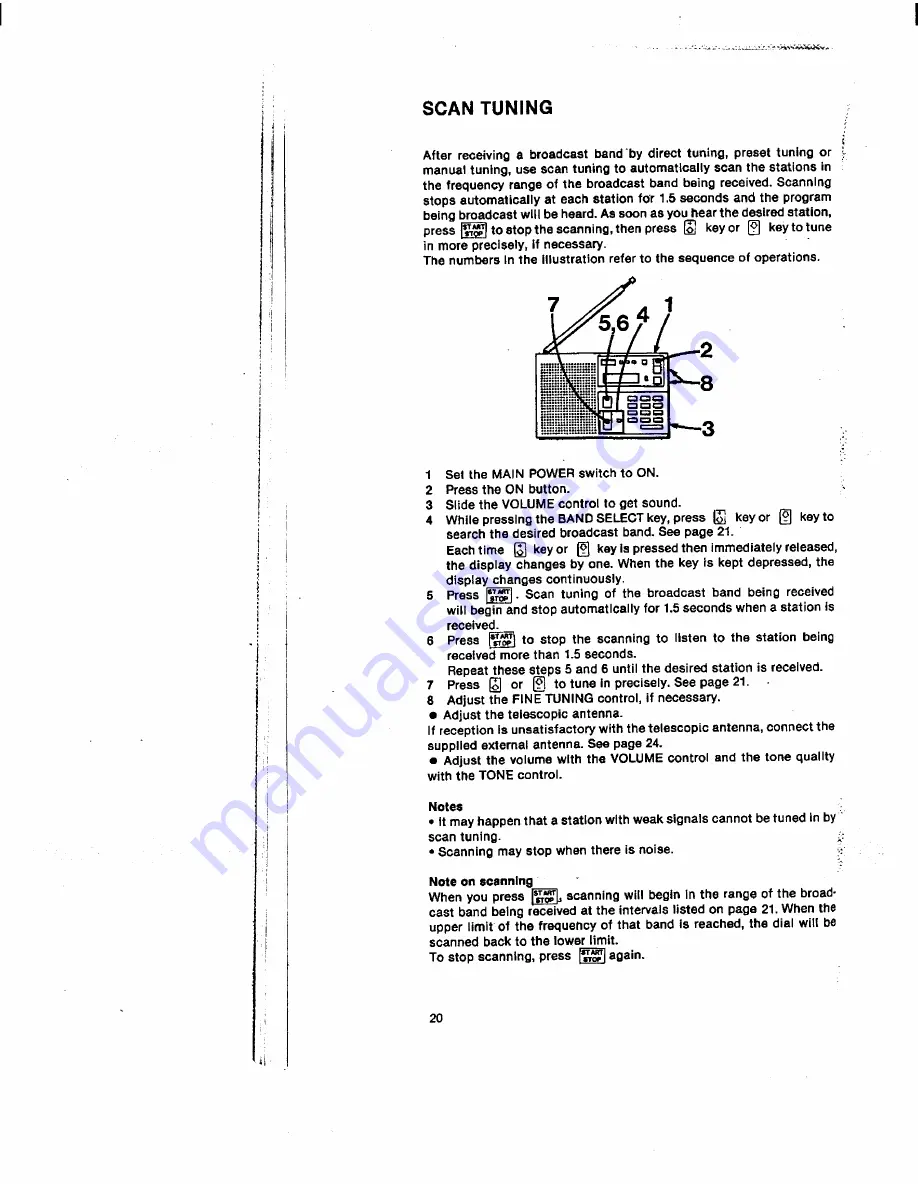 Sony ICF-7600D Operating Instructions Manual Download Page 16