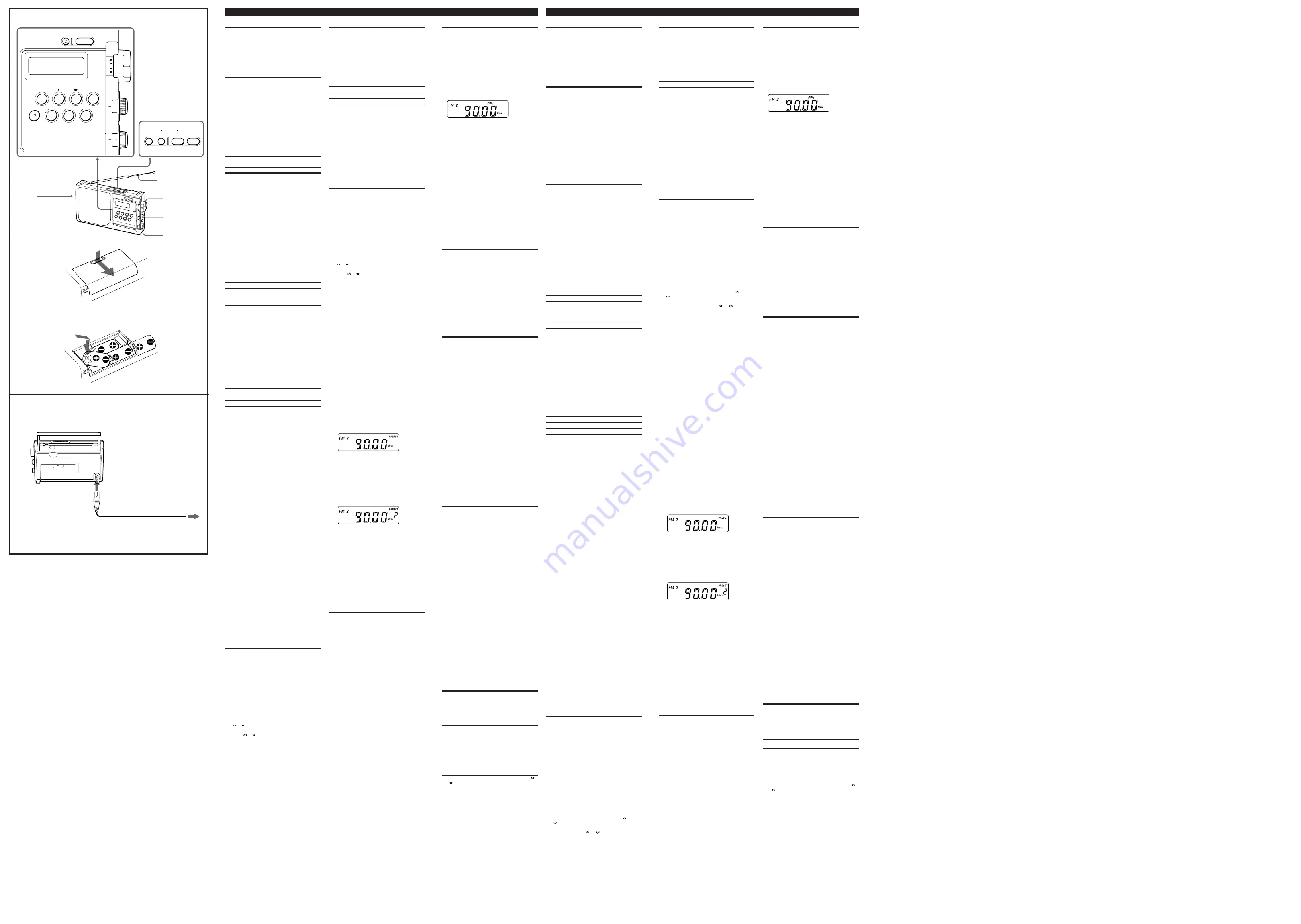 Sony ICF-M760L Troubleshooting Manual Download Page 2