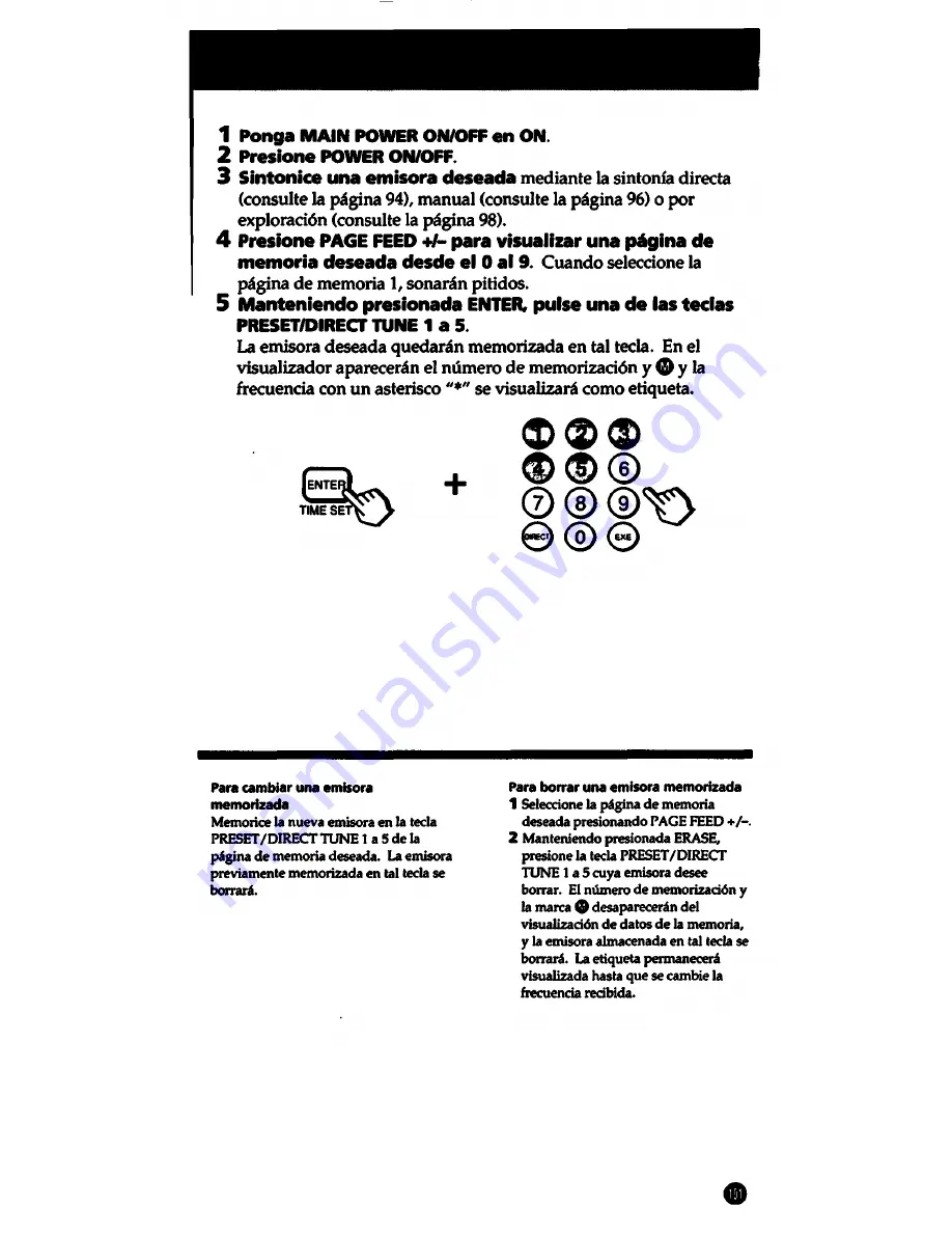 Sony ICF-SW1005 Скачать руководство пользователя страница 101