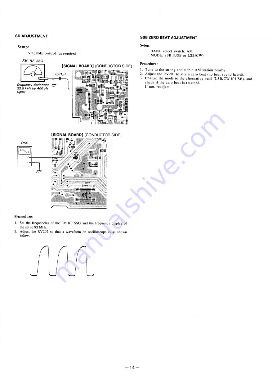 Sony ICF-SW100E Скачать руководство пользователя страница 14