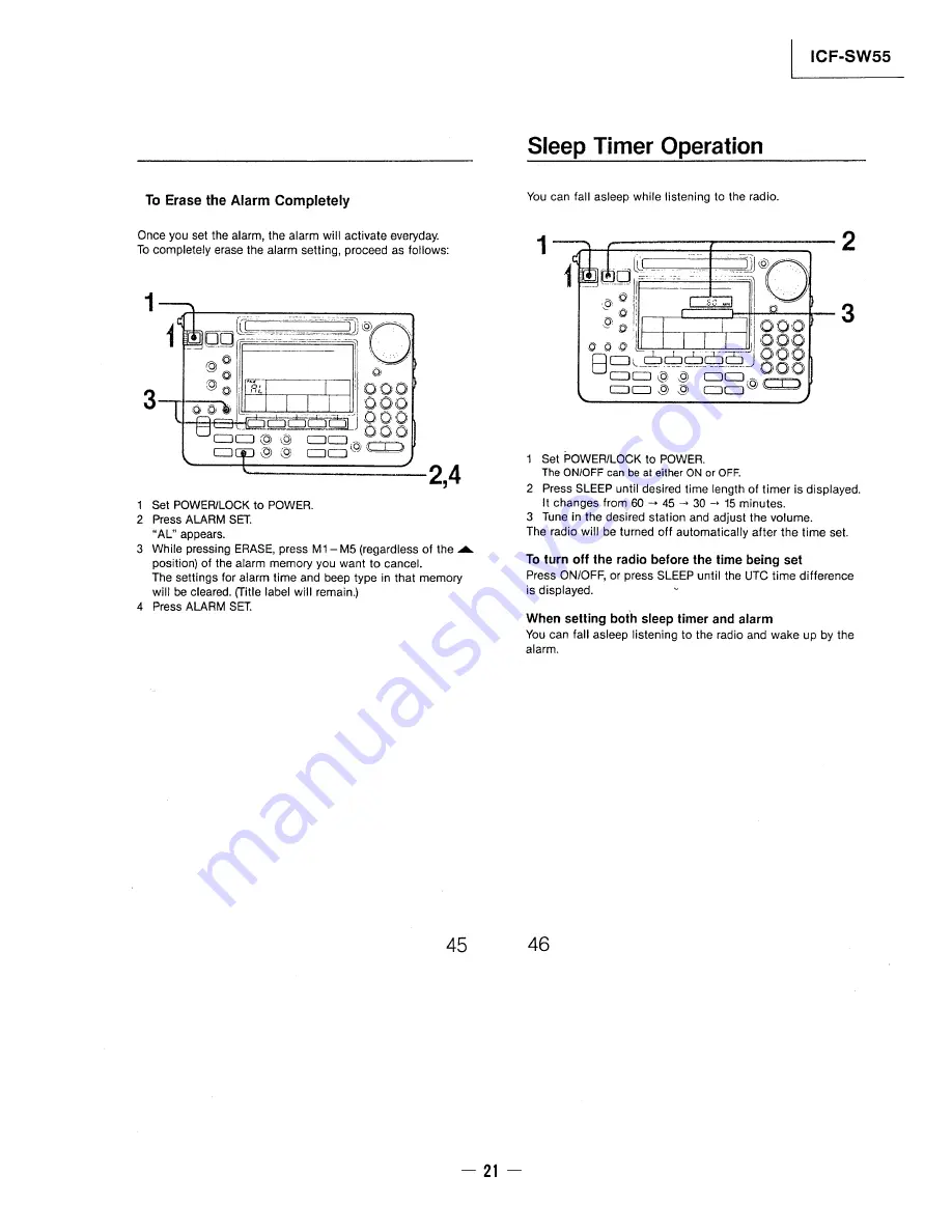 Sony ICF-SW55 Service Manual Download Page 21