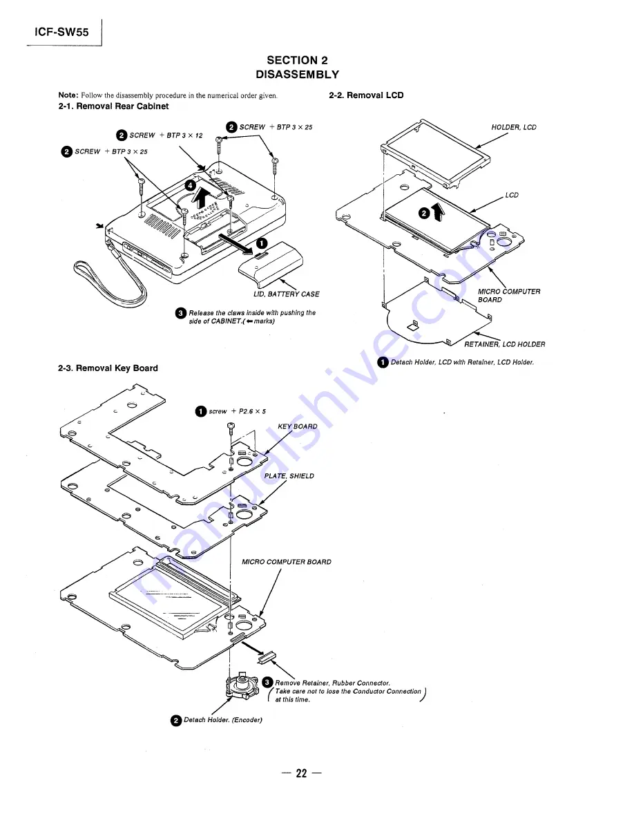 Sony ICF-SW55 Service Manual Download Page 22