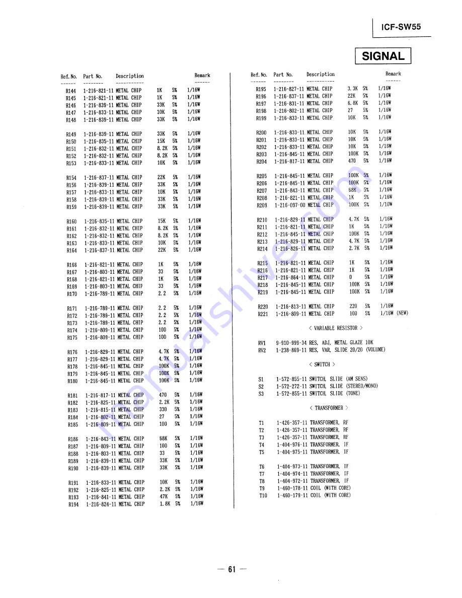 Sony ICF-SW55 Скачать руководство пользователя страница 45