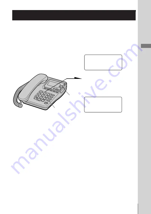 Sony ID Telephone IT-ID70 Operating Instructions Manual Download Page 11