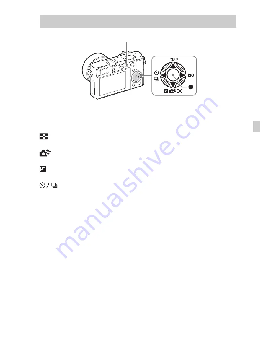 Sony ILCE-6000 Instruction Manual Download Page 63