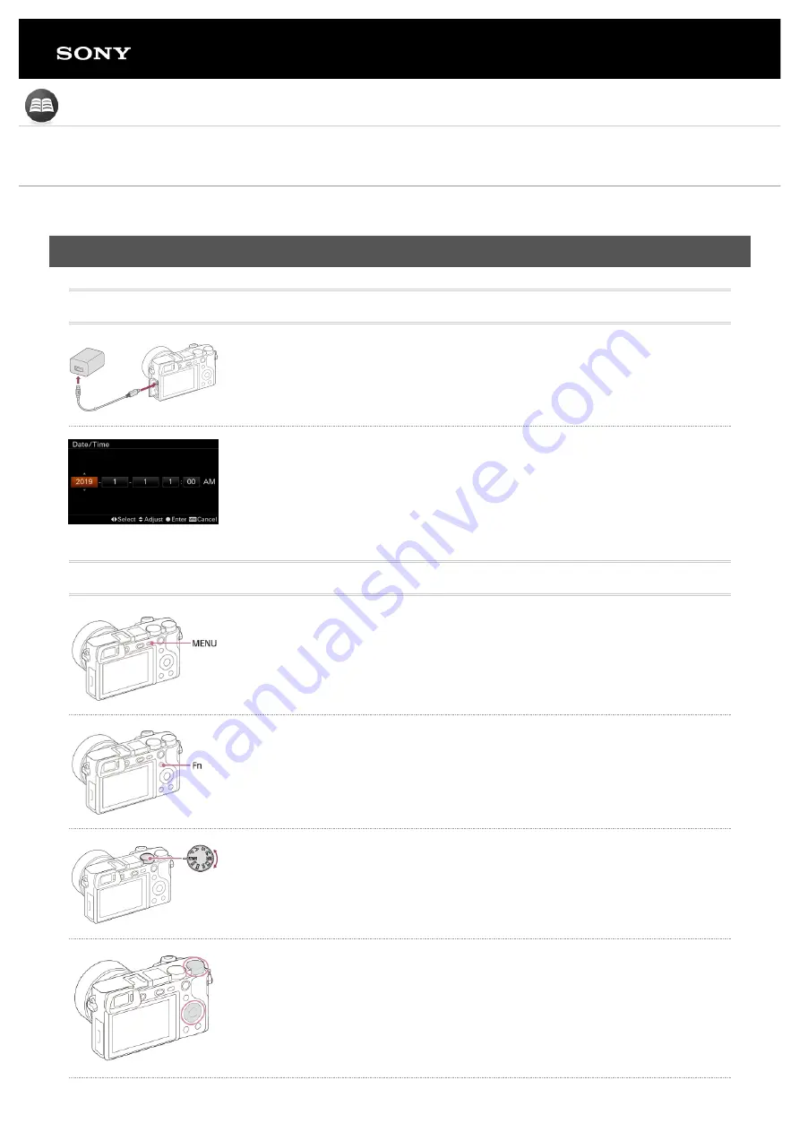 Sony ILCE-6100 Tutorials Manual Download Page 1