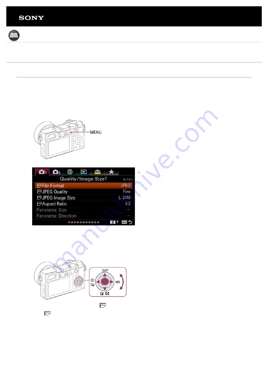 Sony ILCE-6100 Tutorials Manual Download Page 13