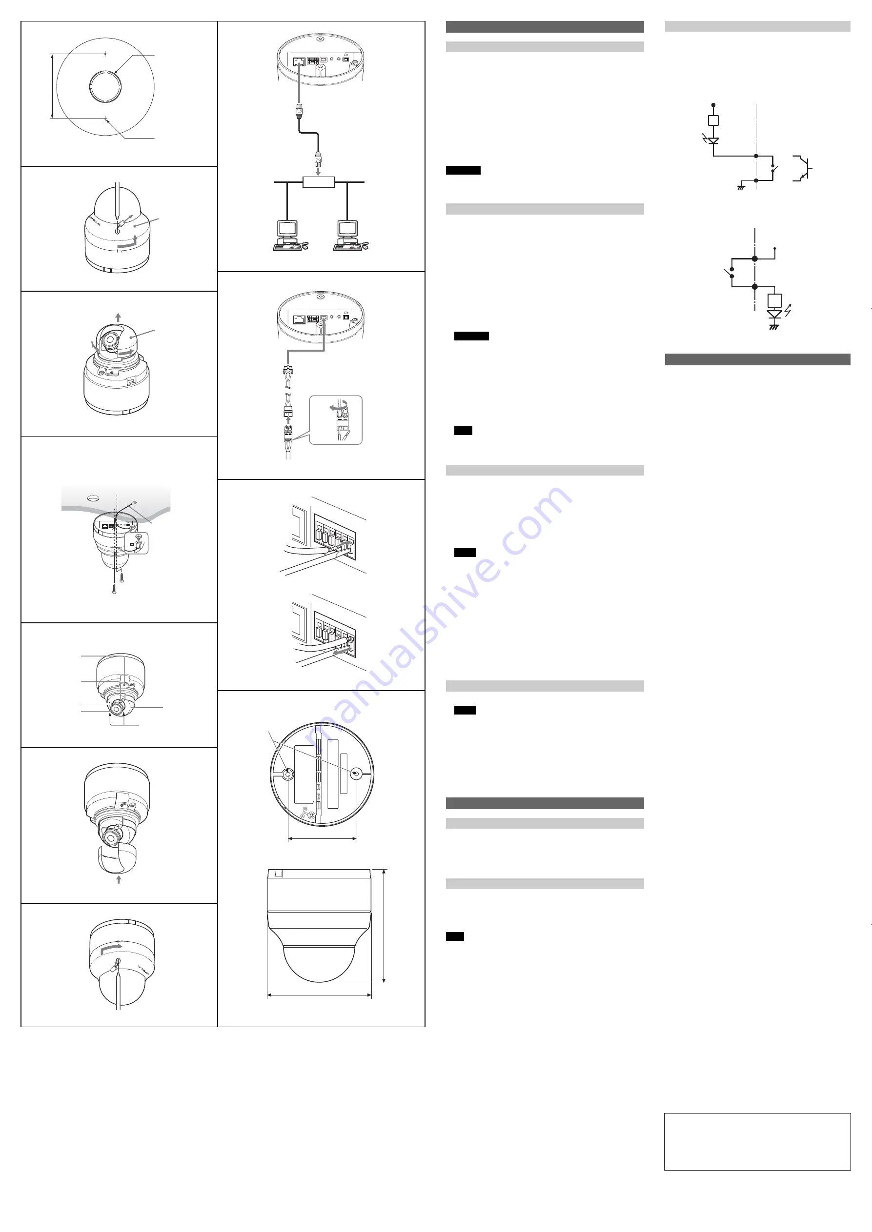 Sony Ipela DynaView SNC-DF50N Installation Manual Download Page 2