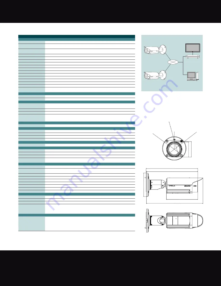 Sony IPELA SNC-CH160 Specifications Download Page 2