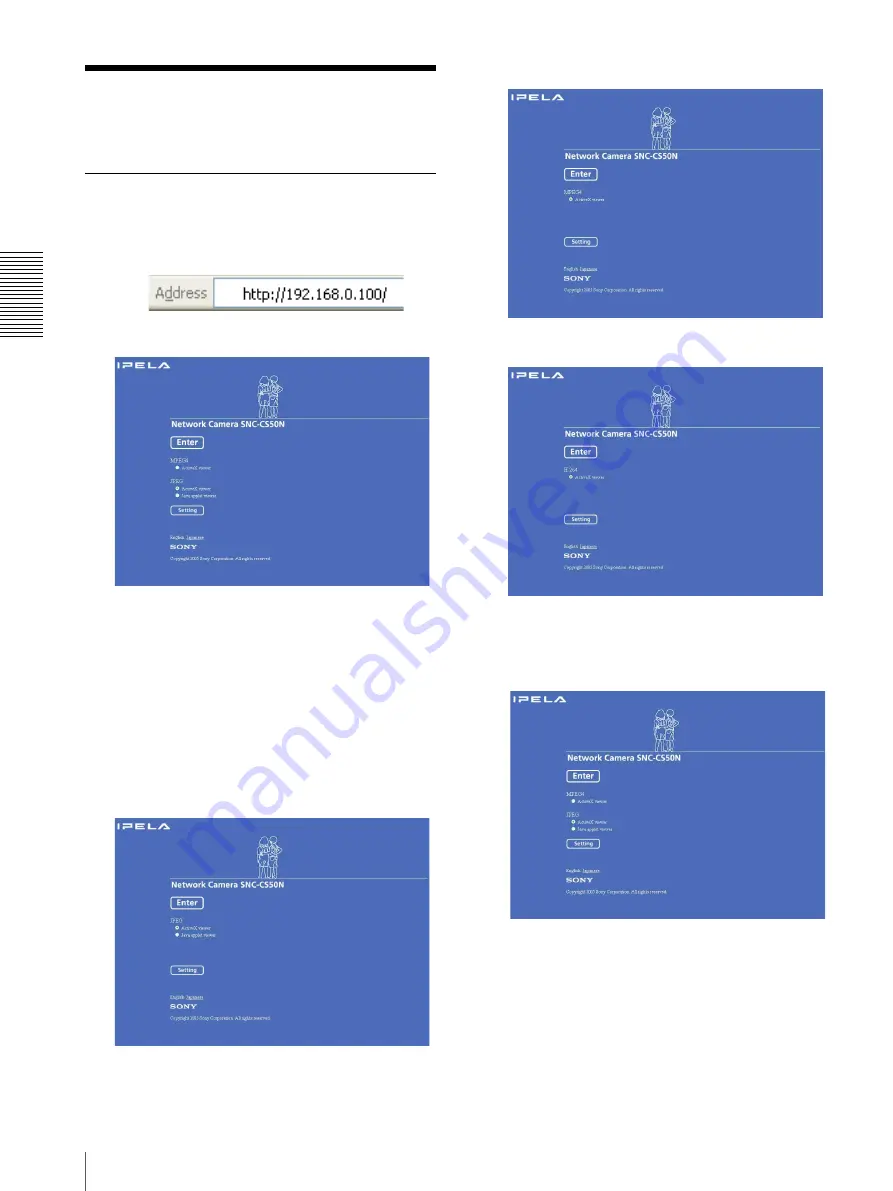 Sony Ipela SNC-CS50N User Manual Download Page 18