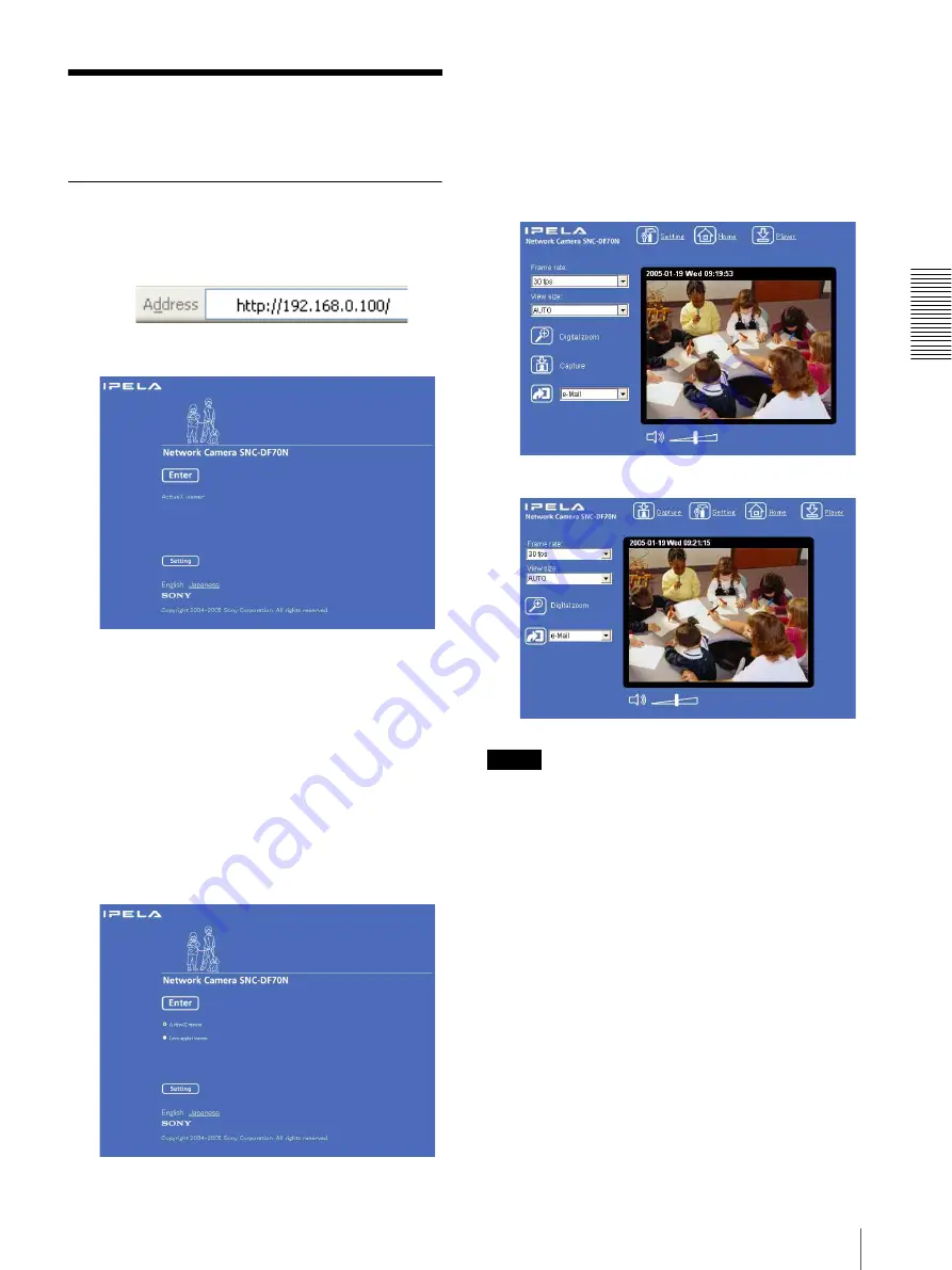 Sony IPELA SNC-DF70N User Manual Download Page 17