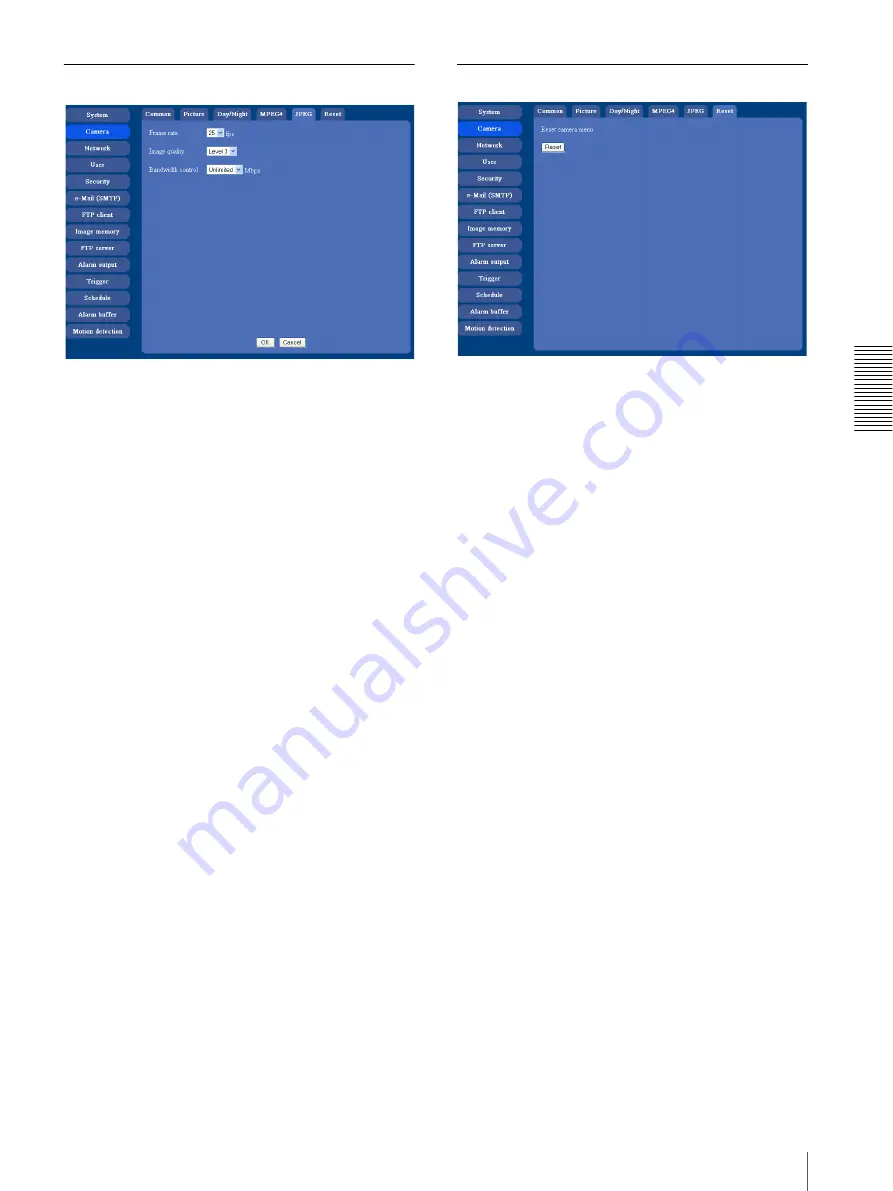 Sony IPELA SNC-DF70N User Manual Download Page 35