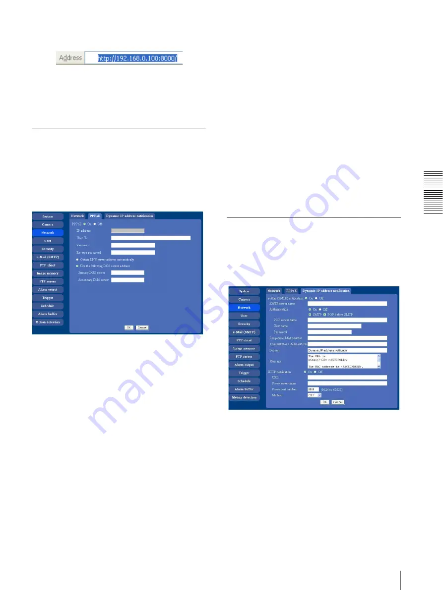 Sony IPELA SNC-DF70N User Manual Download Page 37