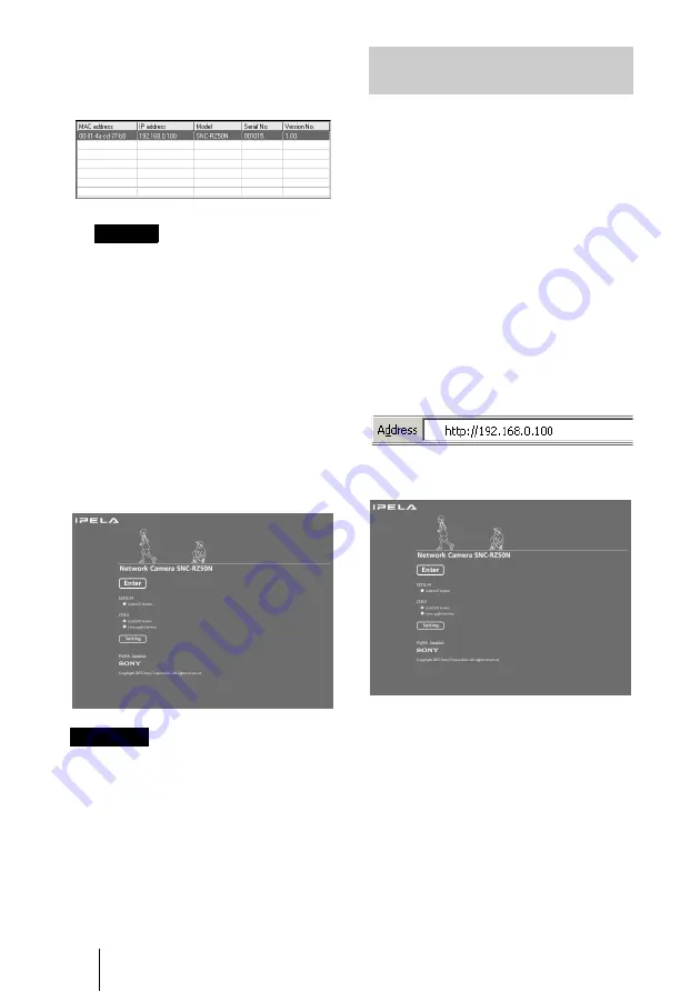 Sony IPELA SNC-RZ50N Install Manual Download Page 96