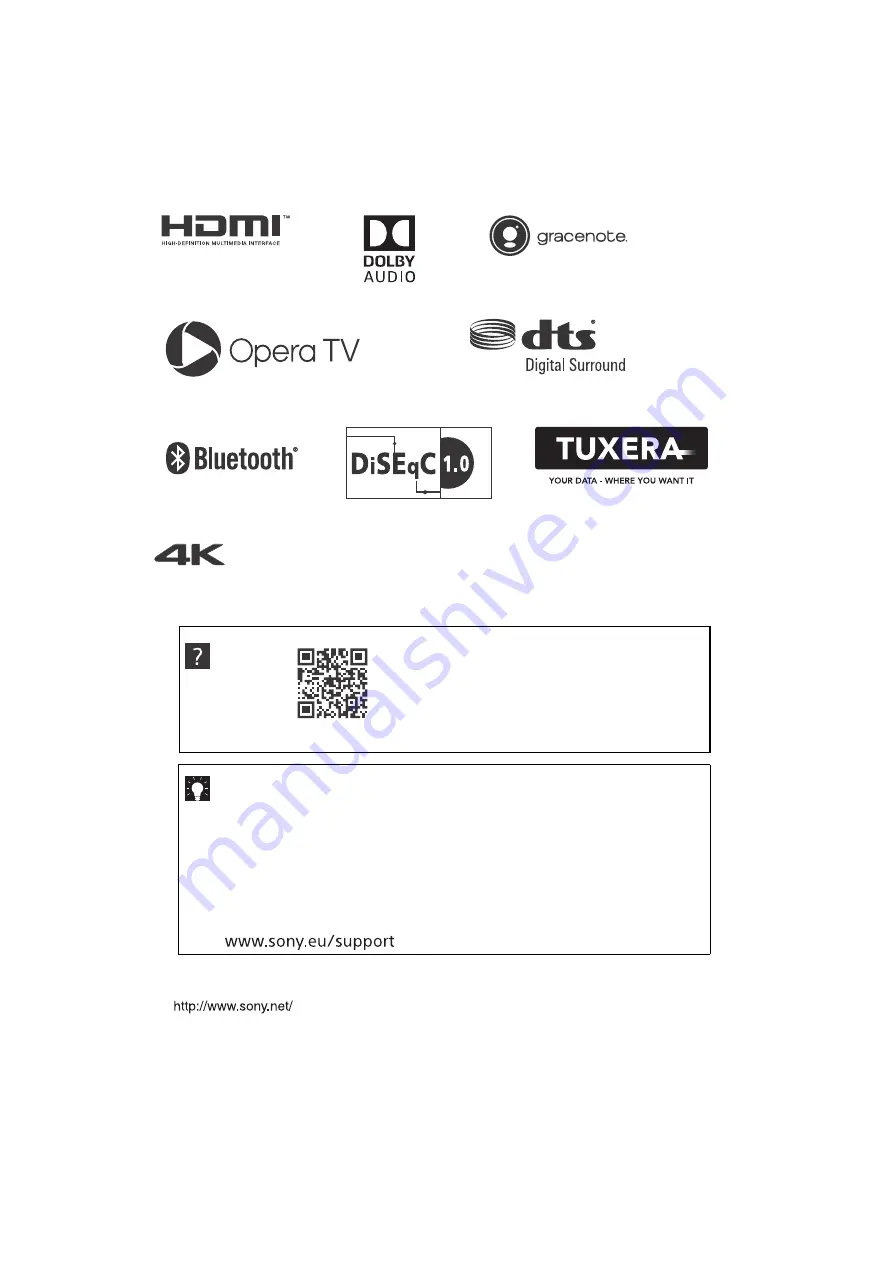 Sony KD-55XE90 SERIES Reference Manual Download Page 352