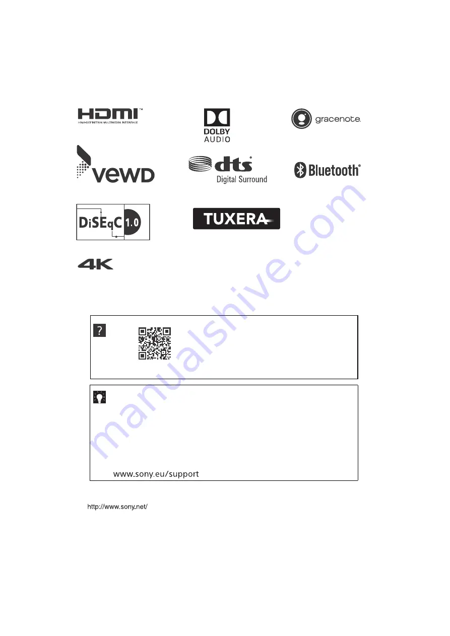 Sony KD-55XF8505 Скачать руководство пользователя страница 424