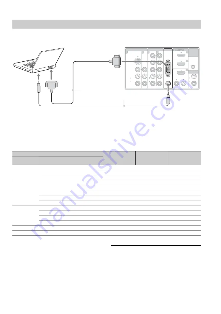 Sony KDL-40WL140 - Bravia Lcd Television Operating Instructions Manual Download Page 14