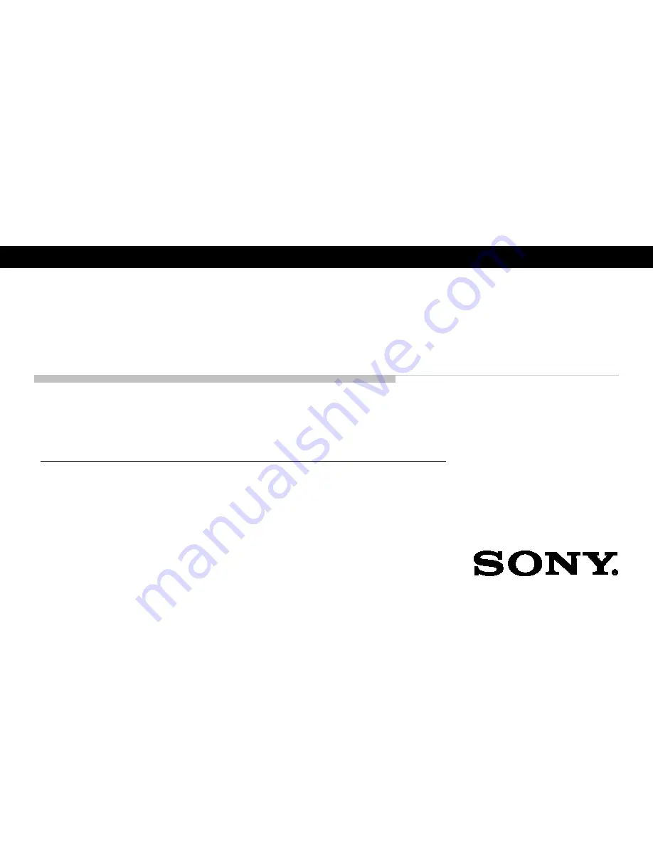 Sony KDL-48W6*D Service Manual Download Page 1