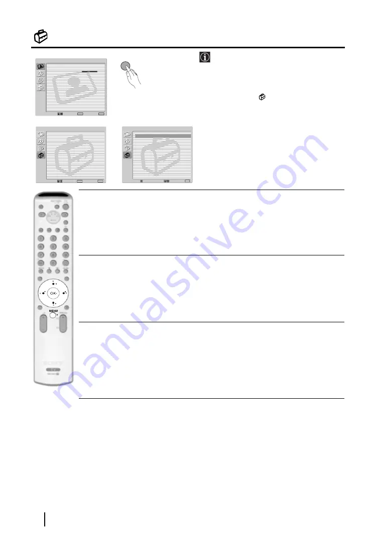 Sony KP-44PX3U Operating Instructions Manual Download Page 18