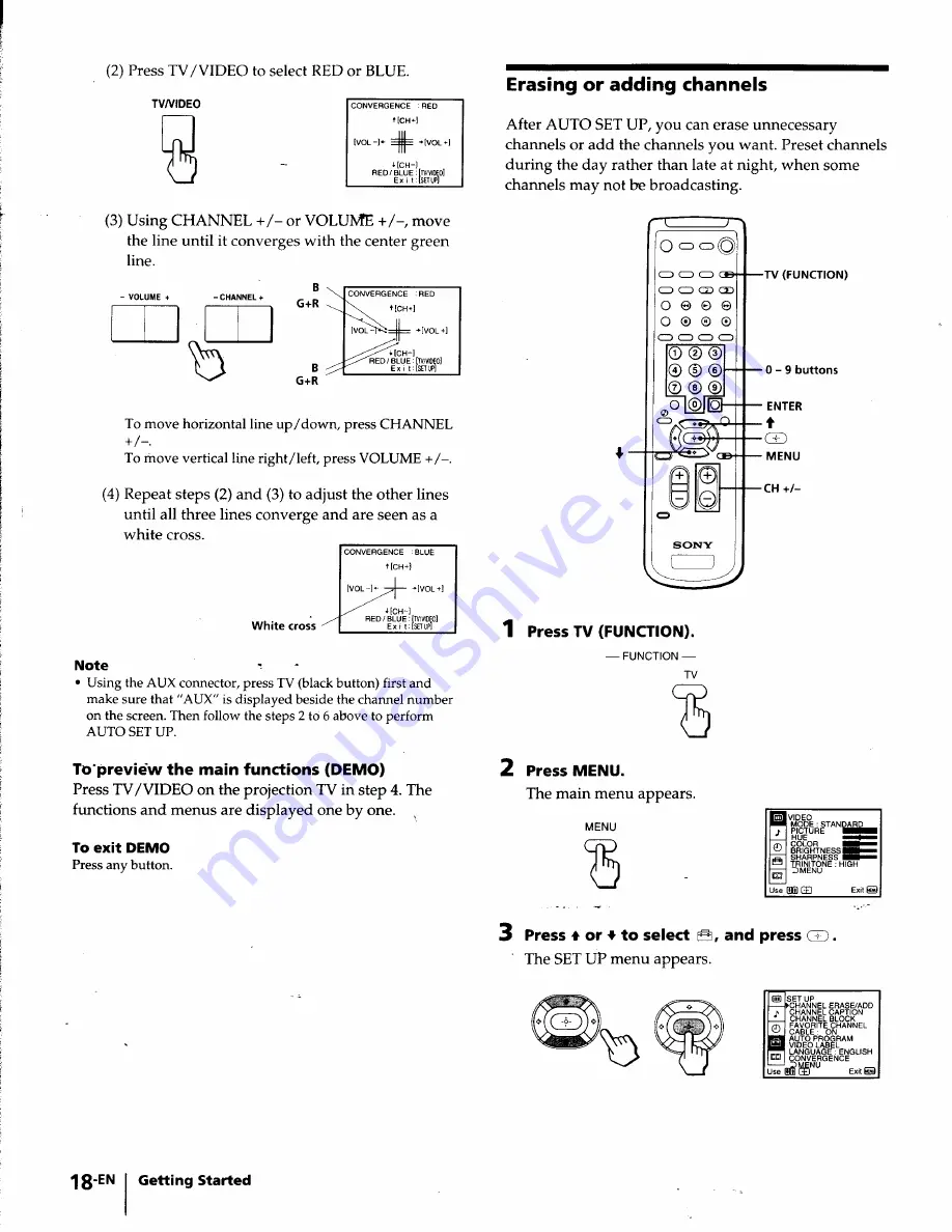 Sony KP-48V45 Operating Instructions Manual Download Page 18