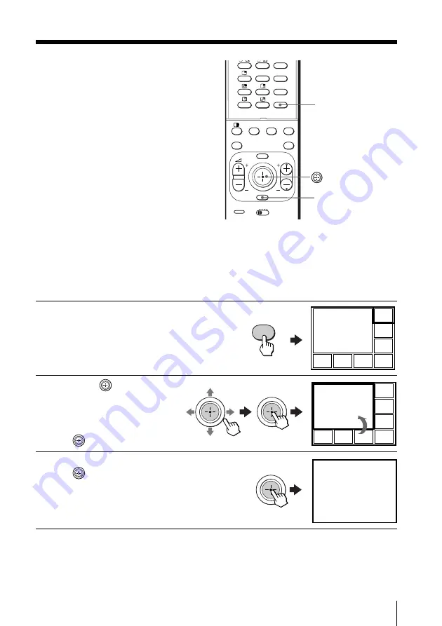 Sony KP-ES43 Operating Instructions Manual Download Page 69