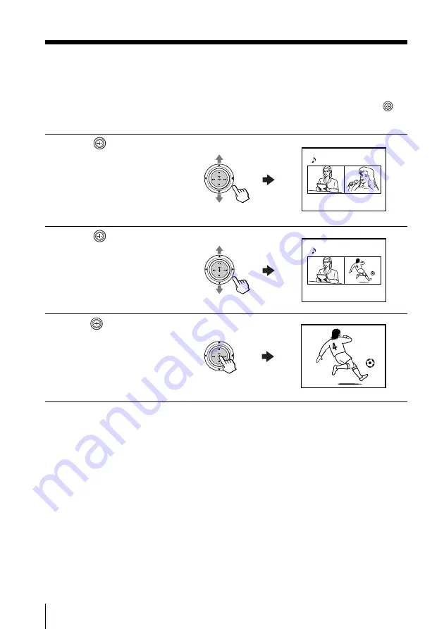 Sony KP-FS43M61 Operating Instructions Manual Download Page 22