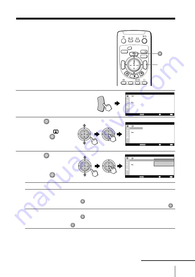 Sony kp-fw46 Operating Instructions Manual Download Page 177