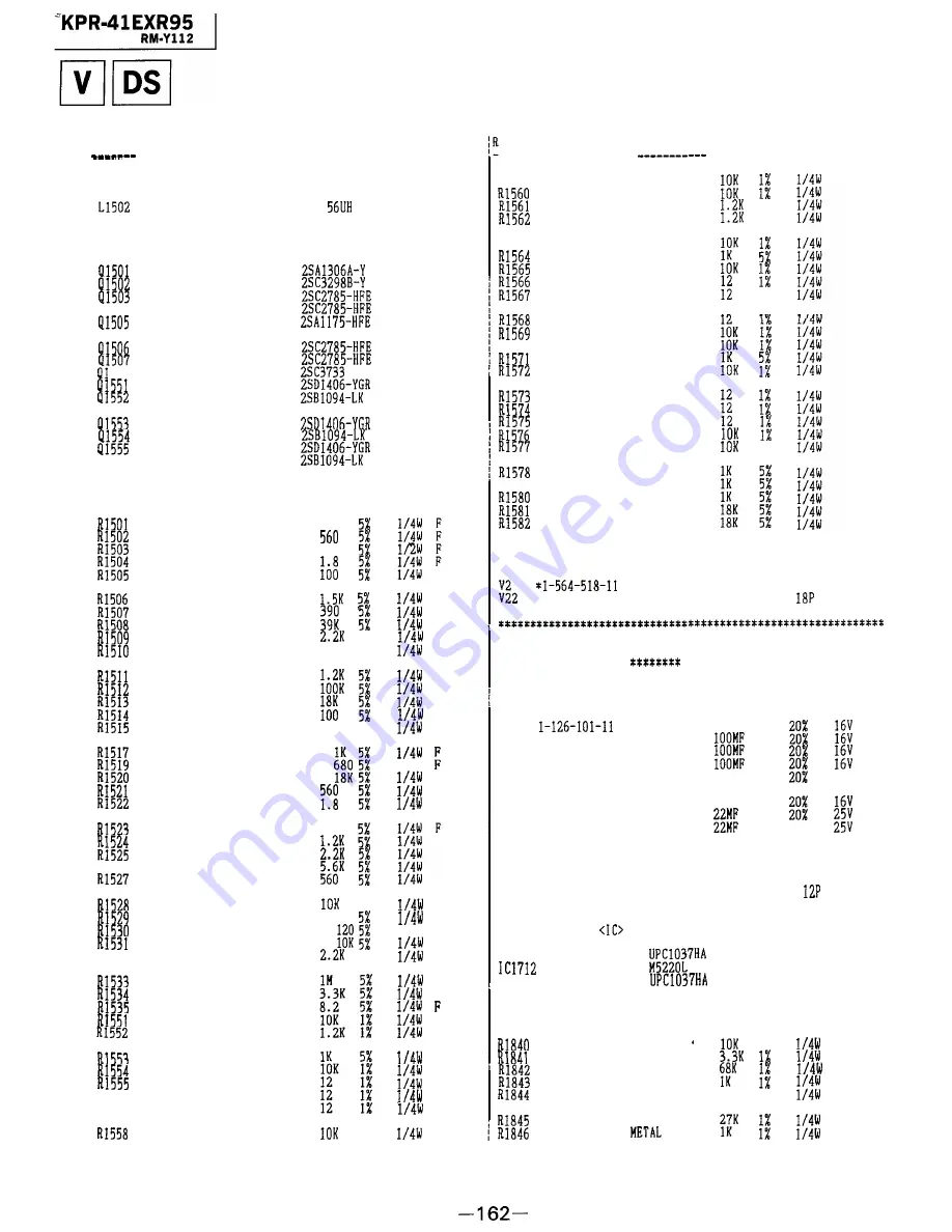 Sony KPR-41EXR95 Service Manual Download Page 117