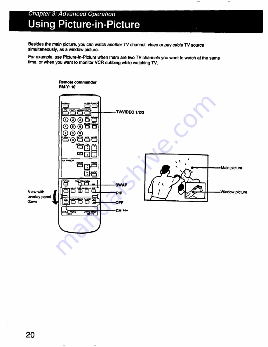 Sony KPR-46CX35 Operating Instructions Manual Download Page 20