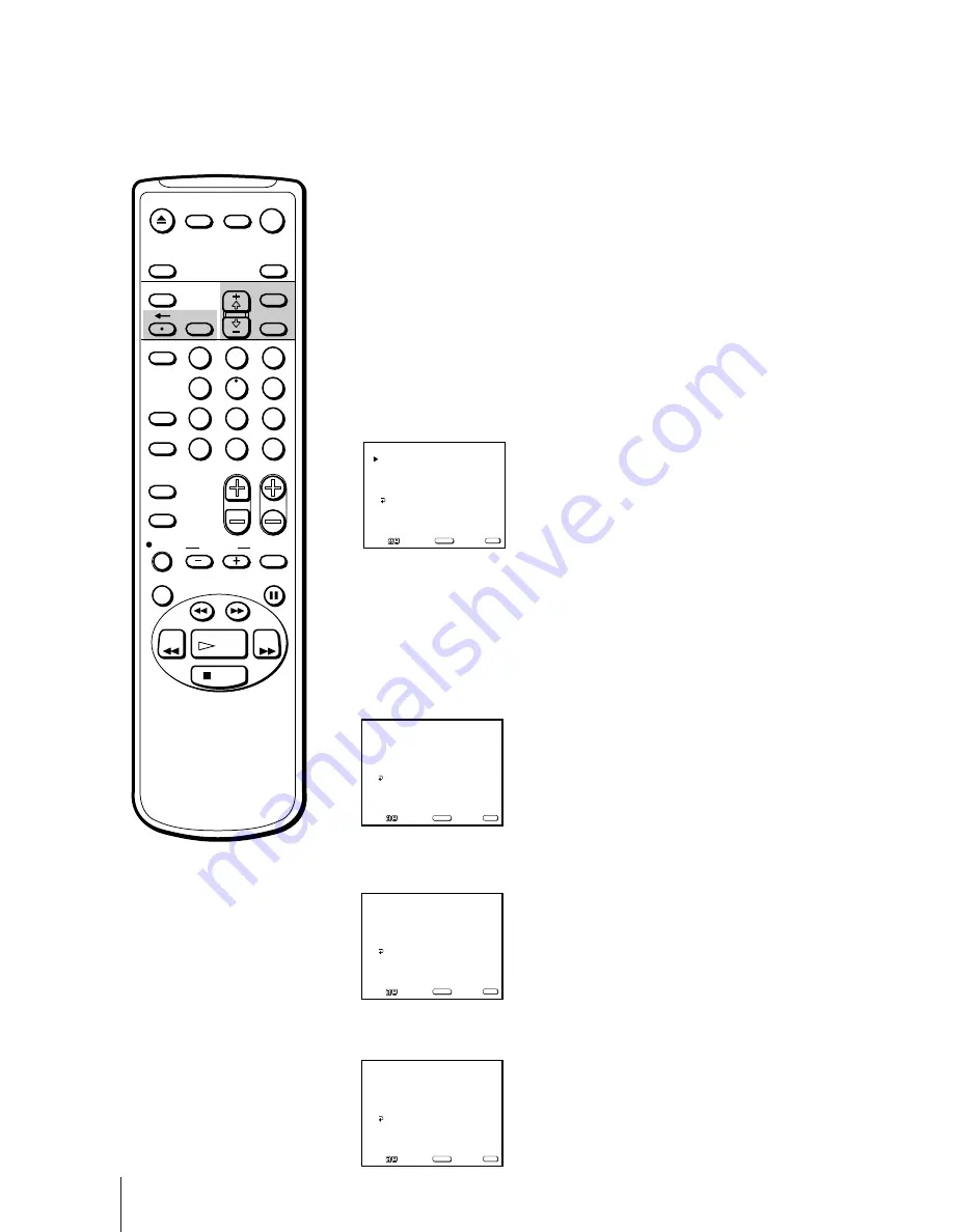 Sony KV-13VM40 User (English, Espa& Operating Instructions Manual Download Page 92