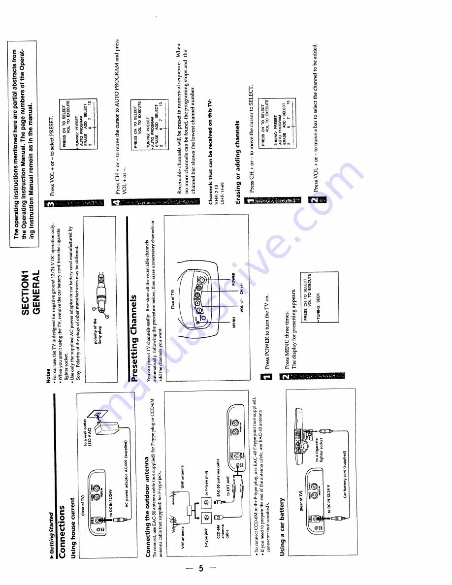 Sony KV-25TH Trinitron Service Manual Download Page 5