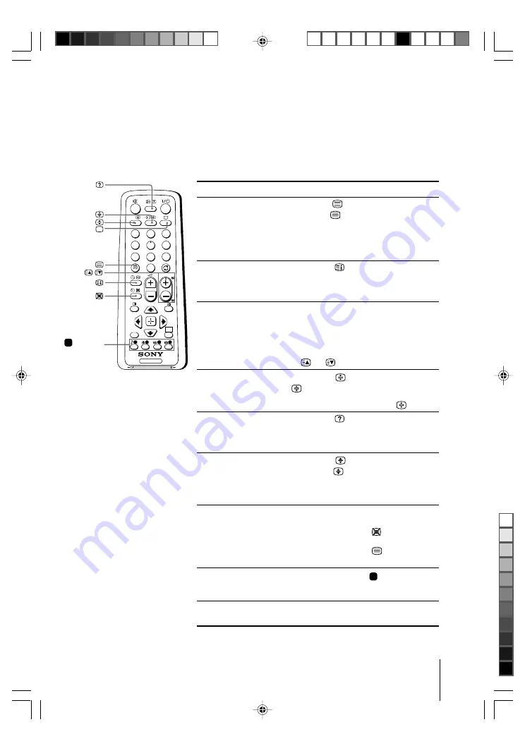 Sony KV-BZ212 Operating Instructions Manual Download Page 39