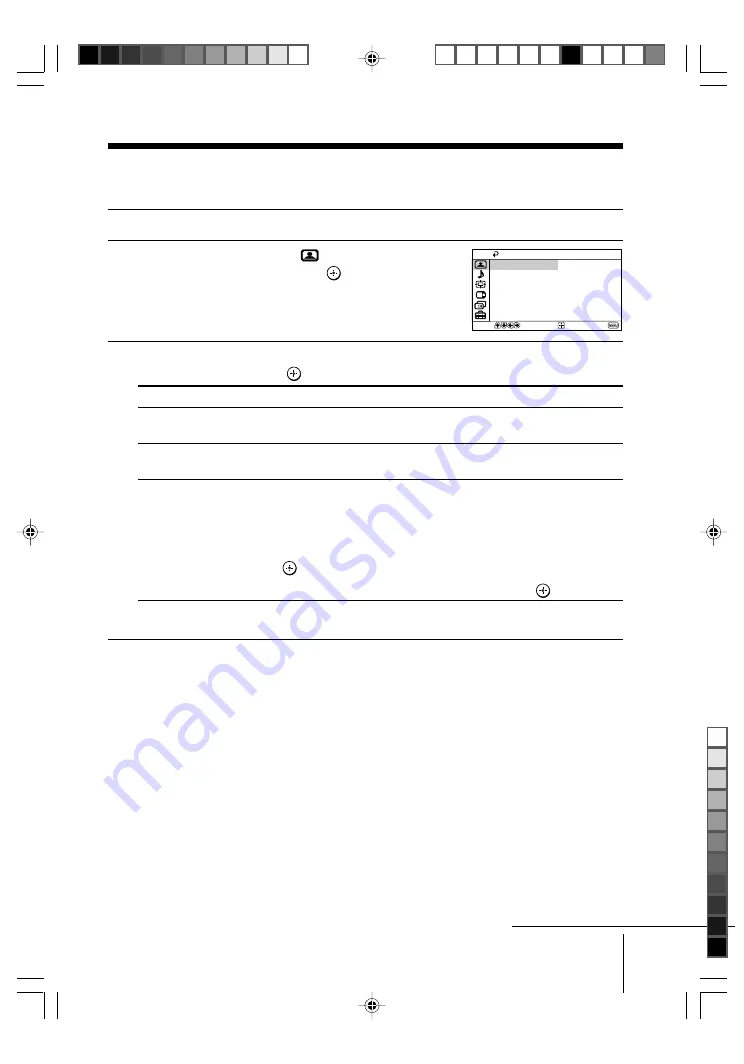 Sony kv-da29 Trinitron Operating Instructions Manual Download Page 55