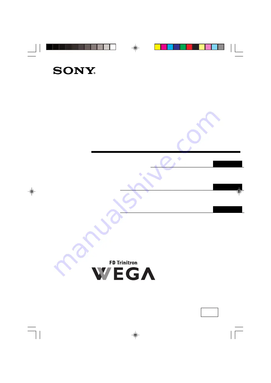 Sony KV-DR29M93 Скачать руководство пользователя страница 113