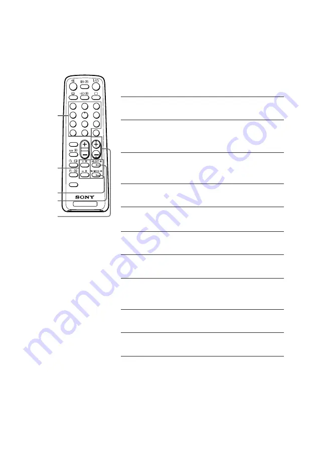 Sony KV-PG14 Operating Instructions Manual Download Page 11