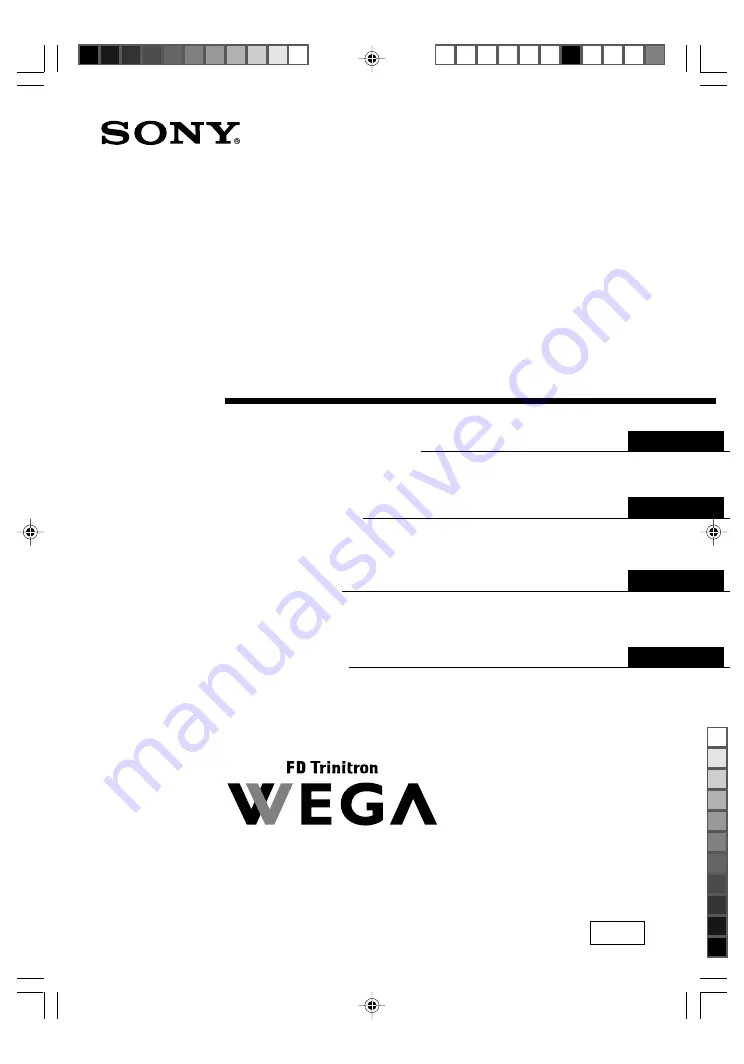 Sony KV-SR29 Operating Instructions Manual Download Page 1