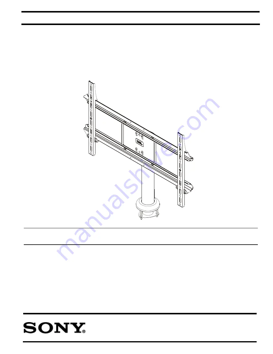 Sony Large Hospitality Table Stand CH-SSTLU Скачать руководство пользователя страница 1