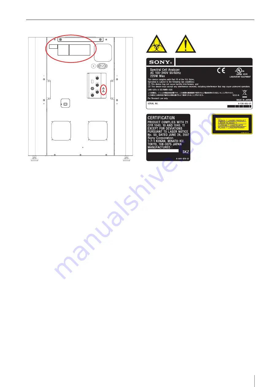 Sony LE-SP6800 Series Safety Manual Download Page 5