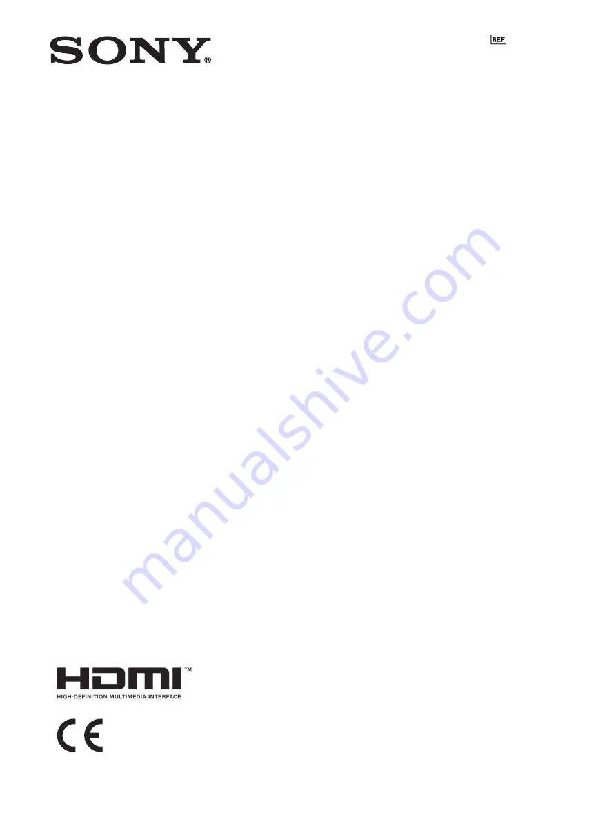 Sony LMD-1530MD Instructions For Use Manual Download Page 1