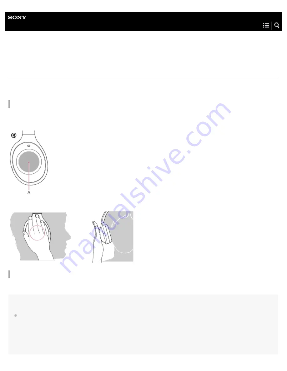 Sony MDR-1000X Help Manual Download Page 100