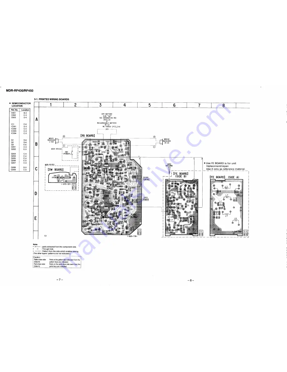 Sony MDR-RF430 Service Manual Download Page 7