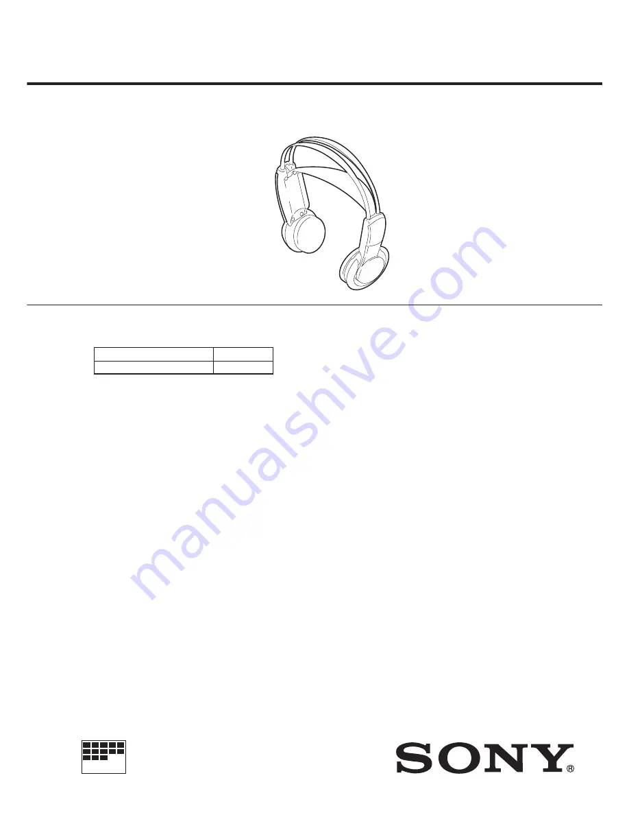 Sony MDR-RF830 Service Manual Download Page 12